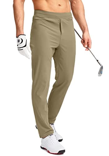 Pudolla Men's Stretch Golf Pants with Zipper Pockets Slim Fit Casual Joggers
| Pudolla Men's Golf Sweatpants Zipper Poc