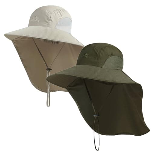 KOOLSOLY Outdoor Sun Hat for Men with 50+ UPF Protection, Perfect for Dad on Fishing Trips and Safari Adventures