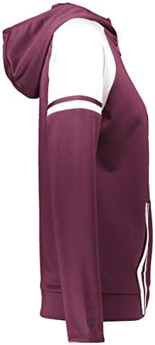 Holloway Sportswear Womens SeriesX Jacket L Maroon/White Outdoor Winter Warmth Insulation Fleece Jacket>')