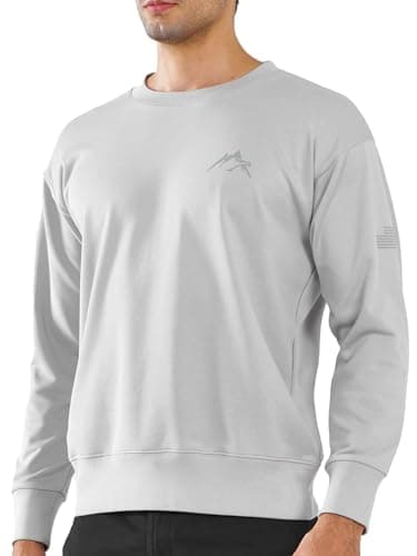 NORTHYARD Men's Long Sleeve Crewneck Sweatshirt for Casual Comfortable Moisture Wicking Cotton Sweatshirts