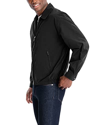 LONDON FOG Men's Auburn Zip-Front Golf Jacket for Regular & Big-Tall Sizes | Premium Waterproof Golf Jacket | Perfect fo