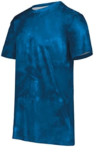 Holloway Men's Stock Cotton-Touch Poly Tee + Comfort + Outdoor + Lightweight + Stretchy + Medium Size + 100% Polyester +