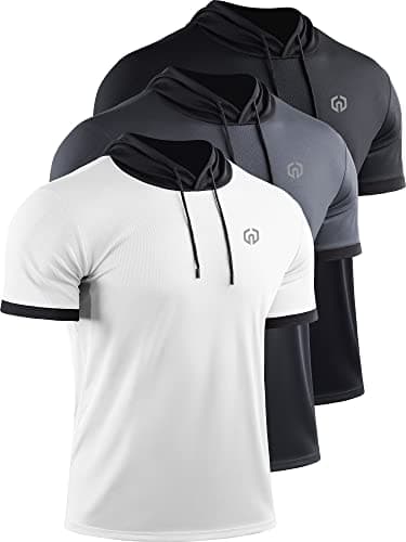 NELEUS Men's Dry Fit Performance Athletic Shirt with Hoods for Active Athletes during Gym Workouts
| NELEUS Men's Dry F