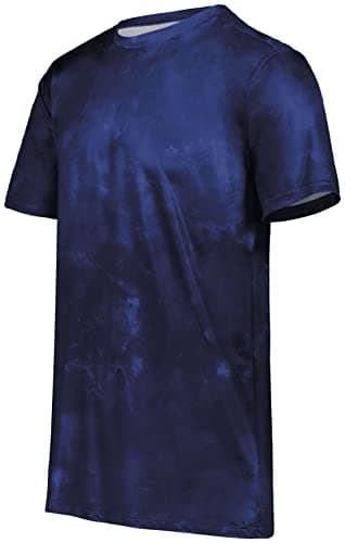 Holloway Men's Stock Cotton-Touch Poly Tee + Comfort + Outdoor + Lightweight + Stretchy + Medium Size + 100% Polyester +