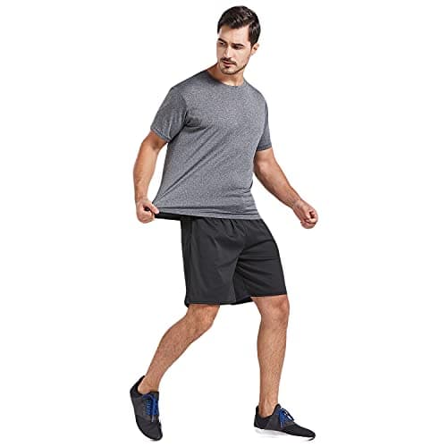 AKAWOOKO Men's Dry Fit T Shirts for Running and Gym Workout
| AKAWOOKO 5 Pack Short Sleeve Tee Shirts for Men Athletes