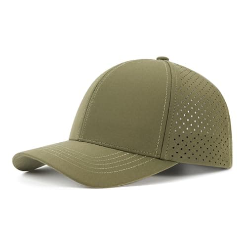 VOBOOM Men Quick Dry Baseball Cap for Summer Sports Laser Cut Mesh Curved Brim Snapback Hat