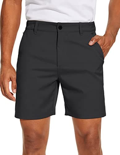 Men's PULI Golf Dress Shorts Flat Front Hybrid 7 Inch Lightweight Quick Dry Chino Casual with Pockets
| PULI Men's Golf