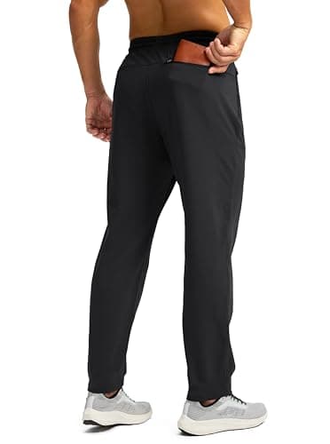 G Gradual Men's Fleece Lined Winter Pants Best for Men Athletes in Cold Weather Zipper Pockets Sweatpants  
G Gradual Me