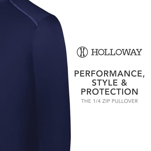 Holloway Men's 1/4 Zip Pullover Powered by Coolcore for Men in Office Work
| Holloway Men's 1/4 Zip Pullover Powered by