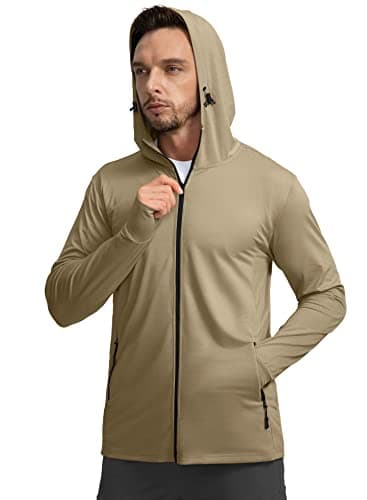 Men's UPF 50+ Light Jacket for Hiking Sun Protection
| Men's Full Zip Sun Protection Hoodie for Fishing
| Men's Long Sl