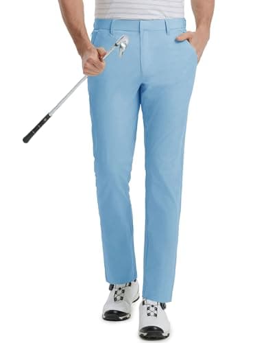 M MAELREG Men's Stretch Lightweight 5 Pockets Golf Pants - Casual Trousers for Men Water-Resistant 30"/32"/34"