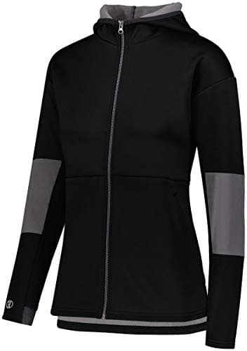 Holloway Ladies SOF-Stretch Warmth Stretch Fleece Jacket Lightweight Travel Commute Athletics Outdoor Active Women's Swe