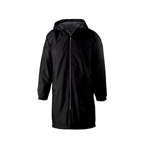 Holloway Men's Conquest Knee-Length Jacket - Warm-Up Wind/Water-Resistant Hooded Outerwear for Outdoor Adventurers