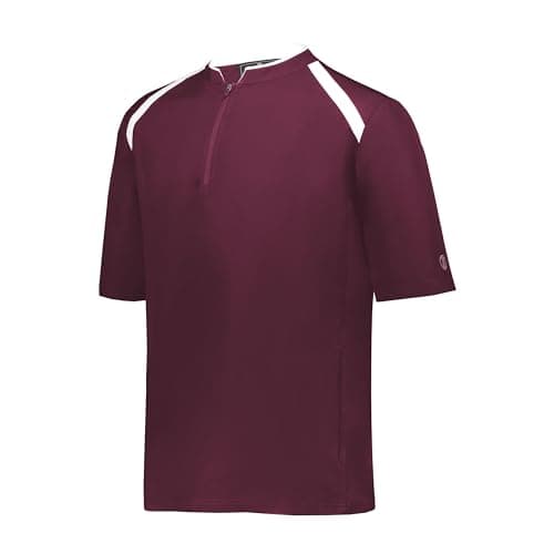 Holloway Clubhouse Short Sleeve Pullover Cage Jacket for Men in Office Casual Wear Lightweight Breathable Comfortable