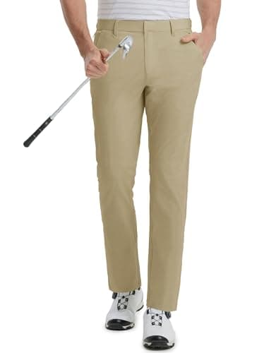M MAELREG Men's Stretch Lightweight 5 Pockets Golf Pants - Casual Trousers for Men Water-Resistant 30"/32"/34"
