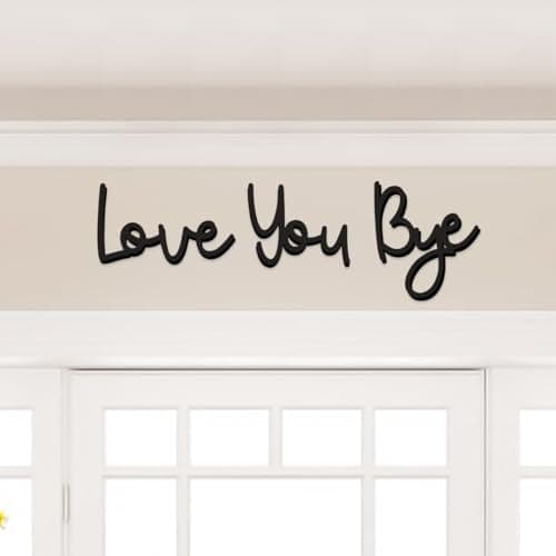Dripykiaa Love You Bye Wood Sign Boho Decor Express Love and Warm for Your Family Home Wall Art Gift Valentine Decoratio