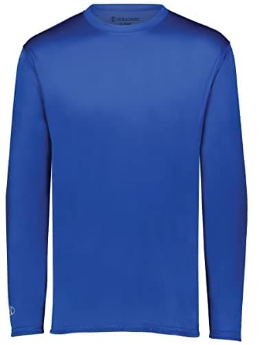 Holloway Sportswear Momentum Long Sleeve Tee XL Royal + Fast Drying + Moisture Wicking +Athletic Men
