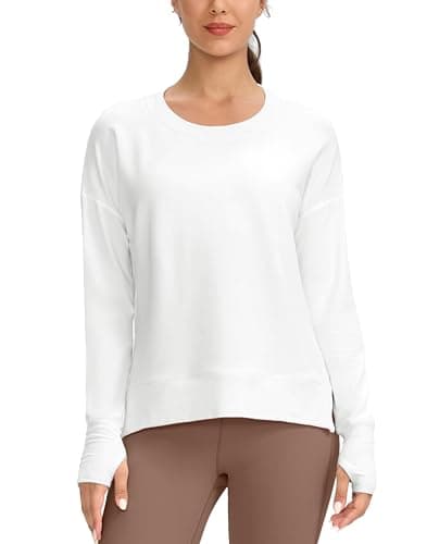 Soft and Comfortable Gradual Sweatshirt for Women Yoga Tops
| Buttery Soft Modal Pullover Shirts with Side Slit Thumb H