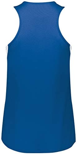 Holloway Ladies Pr Max Track Jersey 2Xl Royal/White + Core Warmth + Running Enthusiasts + Outdoor Races + Quick Dry Tech