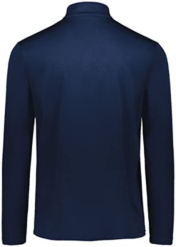 Holloway Sportswear Prism Bold 1/4 Zip Pullover for Men in XL Navy/Gold - Durable Heat Regulation Tech, Comfortable Fit,