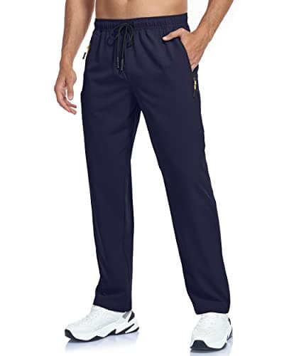 GAXIDES Men's Lightweight Breathable Quick Dry Fit Waterproof Hiking Pants for Camping, Fishing, Running and Athletic A