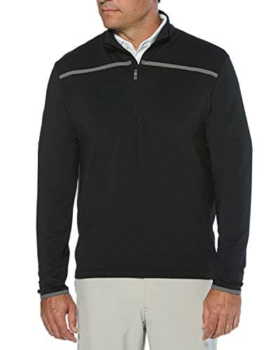 Callaway Men's Weather Series 1/4 Zip Mock Neck Pullover | Men's Performance Apparel | Extended Sizes | Durable Moisture