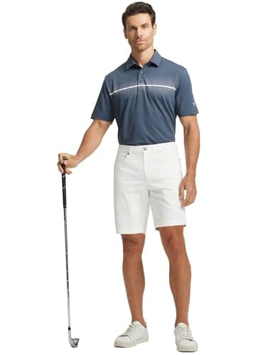 M MAELREG Quick Dry Lightweight Golf Shorts for Men 7" 9" Inseam Casual Moisture Wicking Stretch Flat Front Shorts  
M M