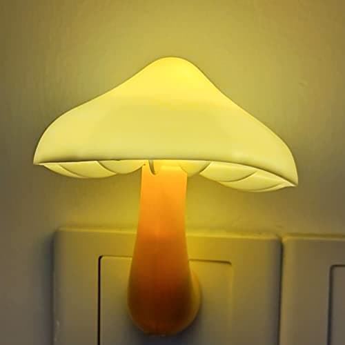 AUSAYE Energy Saving Night Light Cute Mushroom Lamp for Adults and Kids Room Bathroom Kitchen
