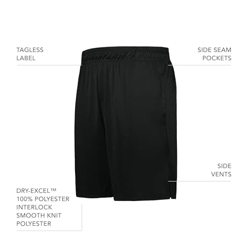 Holloway Men's Momentum Shorts + Fast Drying + Outdoor Adventure + Breathable + Quick Dry + Moisture Wicking + Regular F