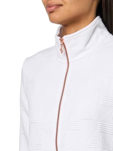 Skechers Women's Hoodless Hoodie Ottoman Jacket + Warm Fleece + Casual Wear + Stylish and Cozy + Loose Fit + 95% Polyest
