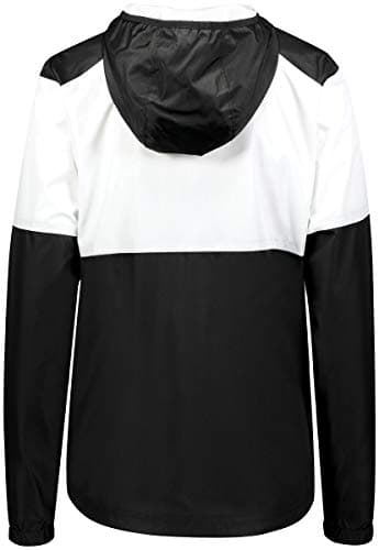 Holloway Sportswear Womens SeriesX Jacket L Black/White - Ultralight Waterproof Breathable Fleece Jacket for Hiking Adve