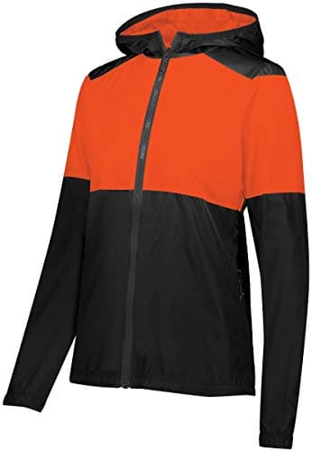 Holloway Sportswear Womens SeriesX Jacket Black/Orange Warm Running Jacket for Women