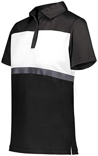 Holloway Ladies Prism Bold Polo 2Xl Black/White Ultra Lightweight Moisture Wicking Polo Perfect for Outdoor Activities L