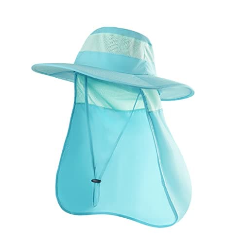 Sclzoed Outdoor Sun Hat for Men UPF50+ Mesh Wide Brim Fishing Hat with Neck Flap
| Sclzoed Men's Fishing Hat UPF50+ Out