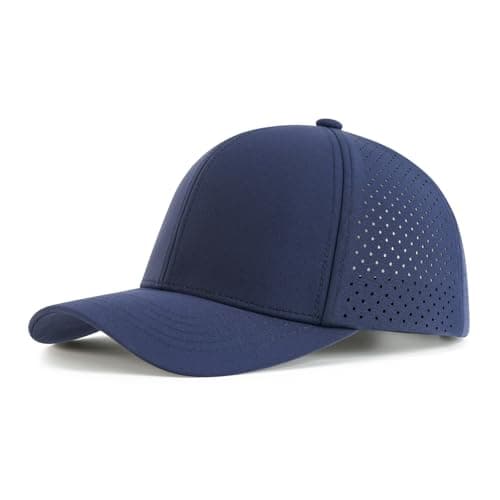 VOBOOM Men Quick Dry Baseball Cap for Summer Sports Laser Cut Mesh Curved Brim Snapback Hat