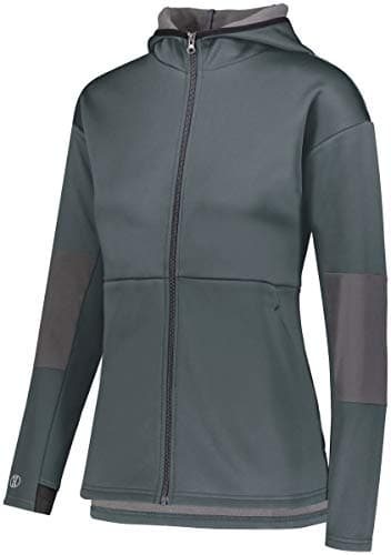 Holloway Ladies SOF-Stretch Warmth Stretch Fleece Jacket Lightweight Travel Commute Athletics Outdoor Active Women's Swe