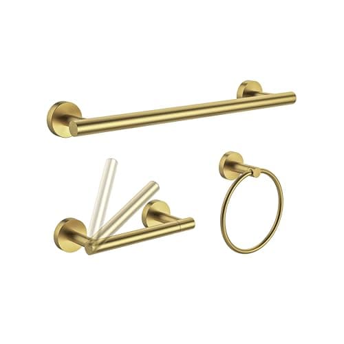 Matte Black SUS304 Stainless Steel Double Post Pivoting Toilet Paper Holder & Towel Ring Bathroom Hardware Set
| Double