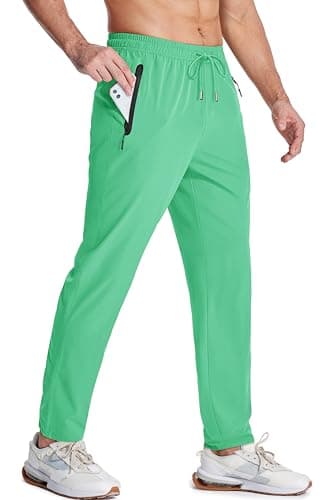 Men's Lightweight Hiking Pants with Quick Dry and Zipper Pockets
| Men's Quick Dry Running Pants Open Bottom Sweatpants