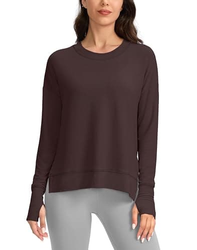 Soft and Comfortable Gradual Sweatshirt for Women Yoga Tops
| Buttery Soft Modal Pullover Shirts with Side Slit Thumb H