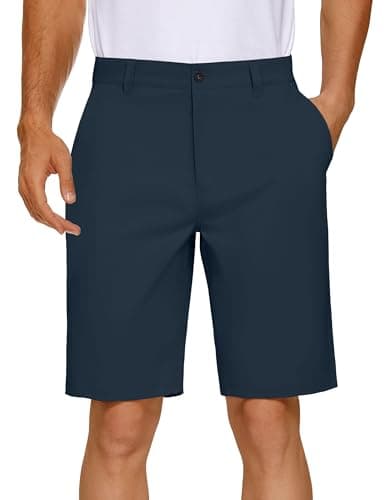 Men's PULI Golf Dress Shorts Flat Front Hybrid 7 Inch Lightweight Quick Dry Chino Casual with Pockets
| PULI Men's Golf
