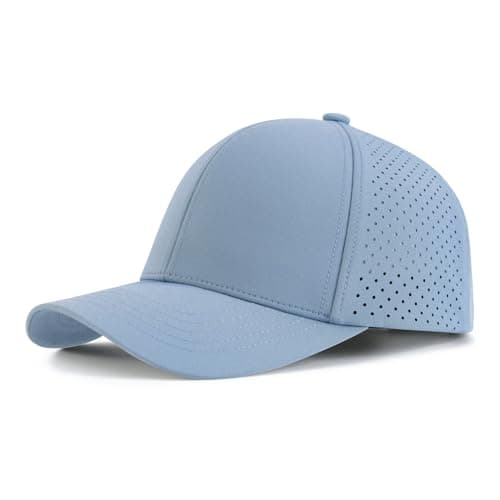 VOBOOM Men Quick Dry Baseball Cap for Summer Sports Laser Cut Mesh Curved Brim Snapback Hat