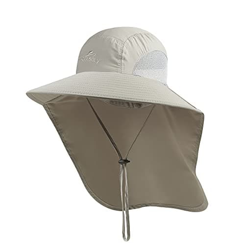 KOOLSOLY Outdoor Sun Hat for Men with 50+ UPF Protection, Perfect for Dad on Fishing Trips and Safari Adventures