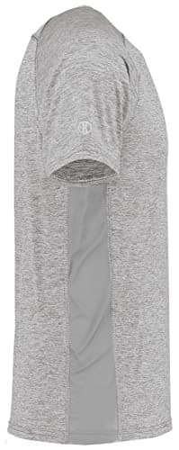Holloway Men's Electrify Powered by Coolcore Tee - Athletic Grey XL - Fast Drying, Moisture Wicking, UV Protection