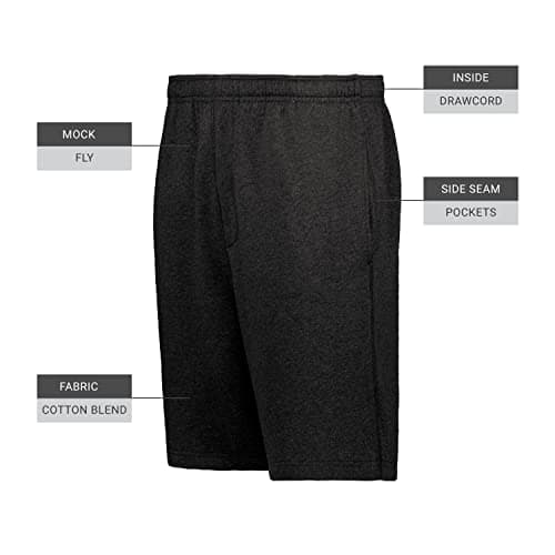 Holloway Men's 60/40 Fleece Shorts for Outdoor Adventures Warm Comfort and Stretch Fit