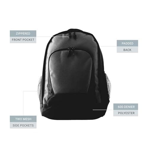 Augusta Sportswear Ripstop Backpack for Hiking and Travel, Versatile and Durable Design, Outdoor Enthusiasts