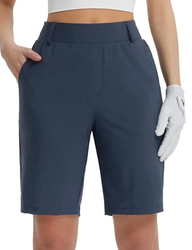 Baleaf Women's Golf Shorts UPF 50+ Casual Work
| Baleaf Women's Golf Shorts 9'' Knee Length Stretch Bermuda Long Shorts