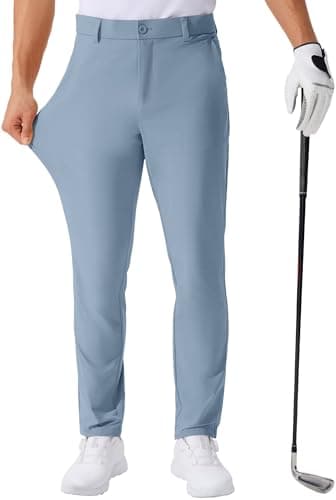 QPNGRP Men's Lightweight Stretch Golf Pants for Summer Inseam 30"/32"/34"
| QPNGRP Men's Golf Work Dress Pants Inseam 3