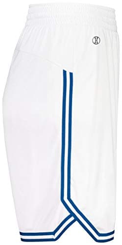 Augusta Sportswear Holloway Sportswear White/Royal Retro Basketball Shorts for WomenXS Size