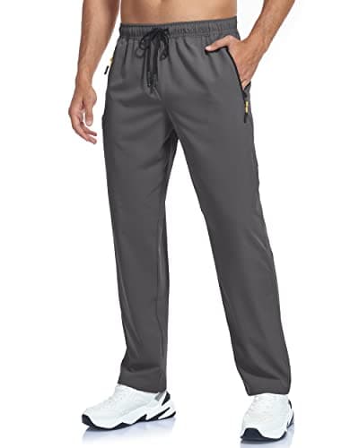 GAXIDES Men's Lightweight Breathable Quick Dry Fit Waterproof Hiking Pants for Camping, Fishing, Running and Athletic A