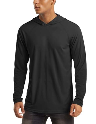 UPF 50+ Men's Hooded Sun Protection T-Shirts for Fishing and Athletic Pursuits
| Men's Hooded UPF 50+ Sun Protection Lo